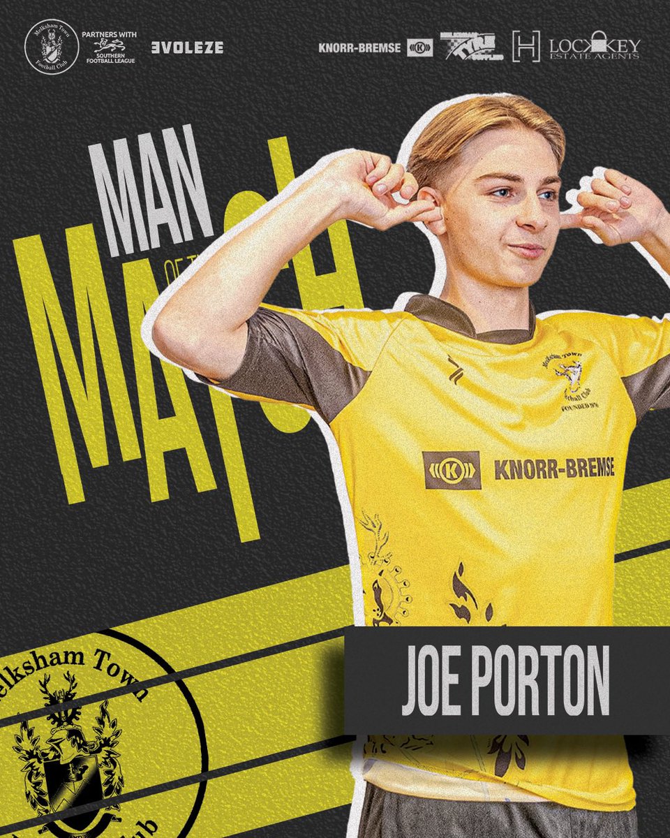 MELKSHAMTOWNFC's tweet image. Todays man of the match goes to @PortonJoe 👏🏻👏🏻