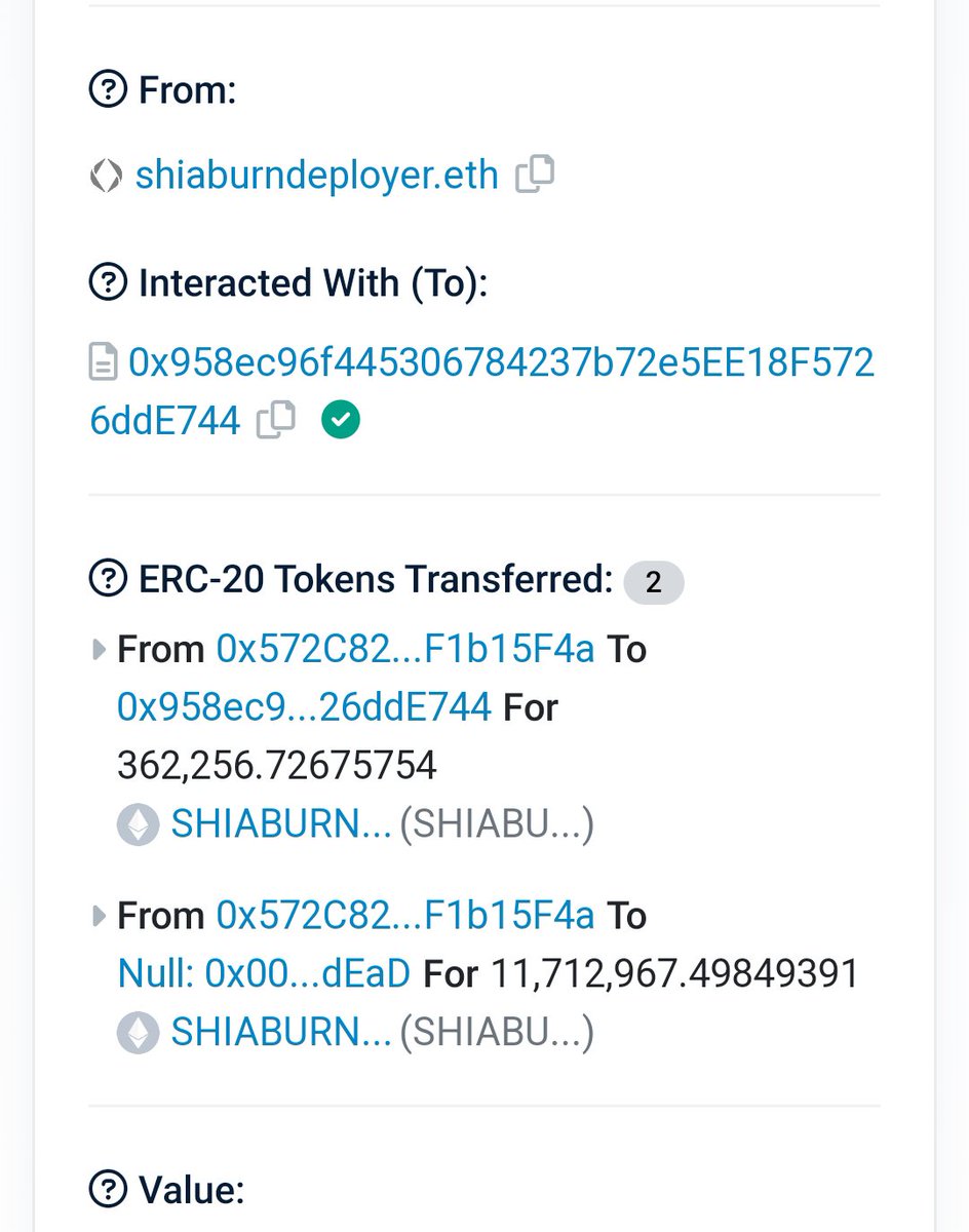 SHIABURN_ERC's tweet photo. BUYBACK .5 AND BURNED

https://t.co/5Ev4J7vb0t

#Shiaburn #ShiaburnArmy #Shia #Shibasaga #Elonmusk #Ethereum #Bitcoin #Shiba #Burn https://t.co/IjB2N3ZYYR