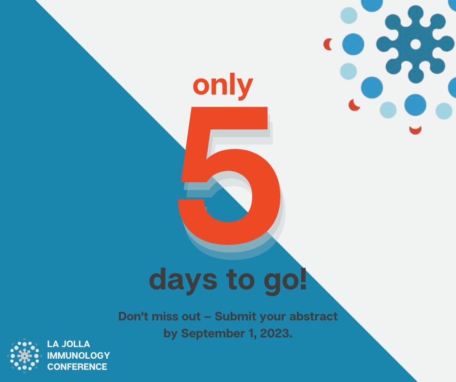 lajollaic's tweet photo. Don't miss the opportunity to present your abstract at the La Jolla Immunology Conference at Salk Institute for Biological Studies October 17-19, 2023! Register and submit your abstract TODAY at https://t.co/v5tuWmfyo3 #immunology #salkinstitute #lajollaimmunologyconference #ljic https://t.co/Sxh2lIBPqF