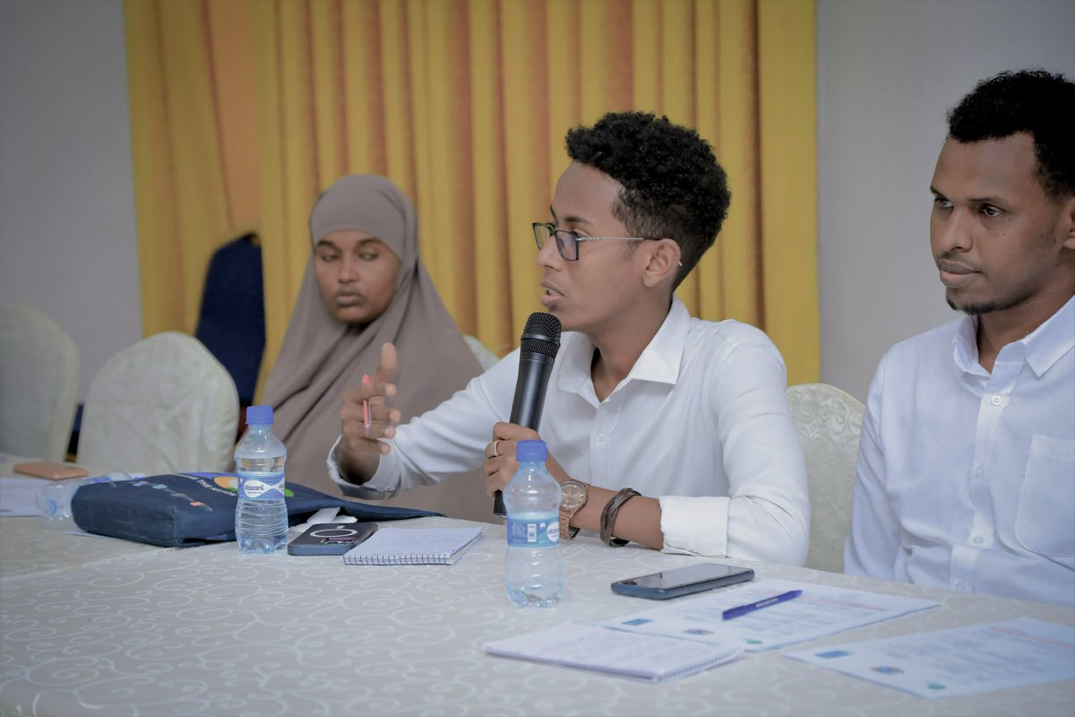 ICESomalia's tweet photo. We are thrilled to be part of a Knowledge Exchange sessions on Climate Change Adaptation (CCA) Nexus Disaster Risk Reduction (DRR) in Somalia hosted @MoECC_Somalia.  We contributed evidence based insights of how effective policies can help ease the burdens posed by environmental variability and paves the way towards #GreenSomalia.