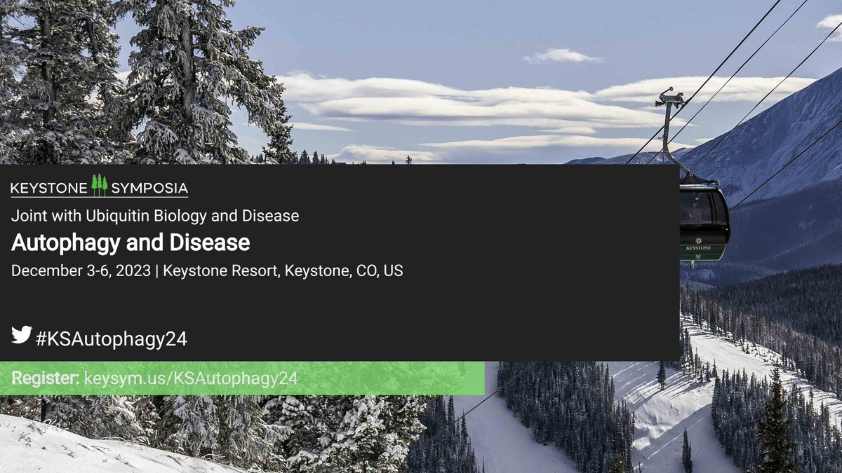 🚨Deadline  for abstract and scholarship consideration for the Autophagy and Disease <a href="/KeystoneSymp/">Keystone Symposia</a> is August 30th 🚨

Apply now and come join this exciting meeting (with Ubiquitin Biology and Disease) in Keystone this December! keysym.us/KSAutophagy24 #KSAutophagy24 #Lysosomes