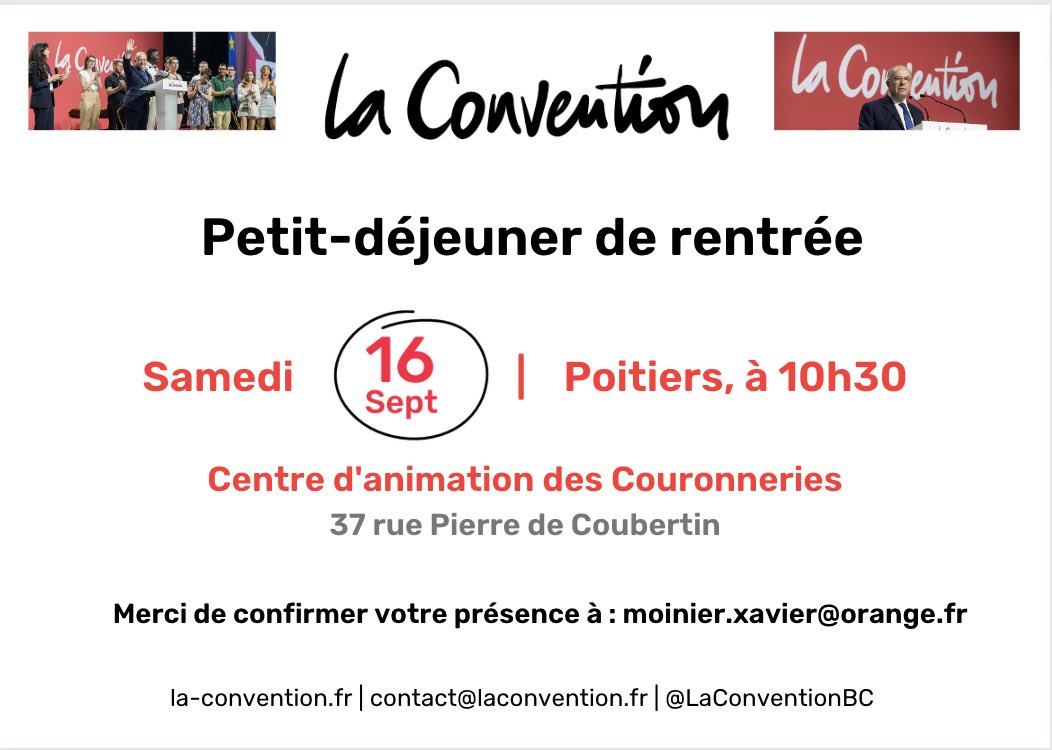 Quel plaisir de nous retrouver pour un temps convivial de rentrée @LaConventionBC à #Poitiers #LaConvention86 #bernardcazeneuve