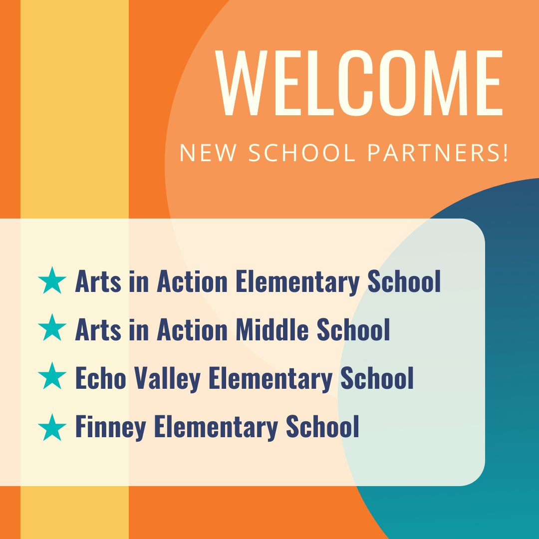 Our statewide school network has grown! Join us in extending a heartfelt welcome to these four school communities: Arts in Action Elementary &amp; Middle (Los Angeles), Echo Valley Elementary (Salinas), and Finney Elementary (Chula Vista) - we can't wait to see what this year holds!