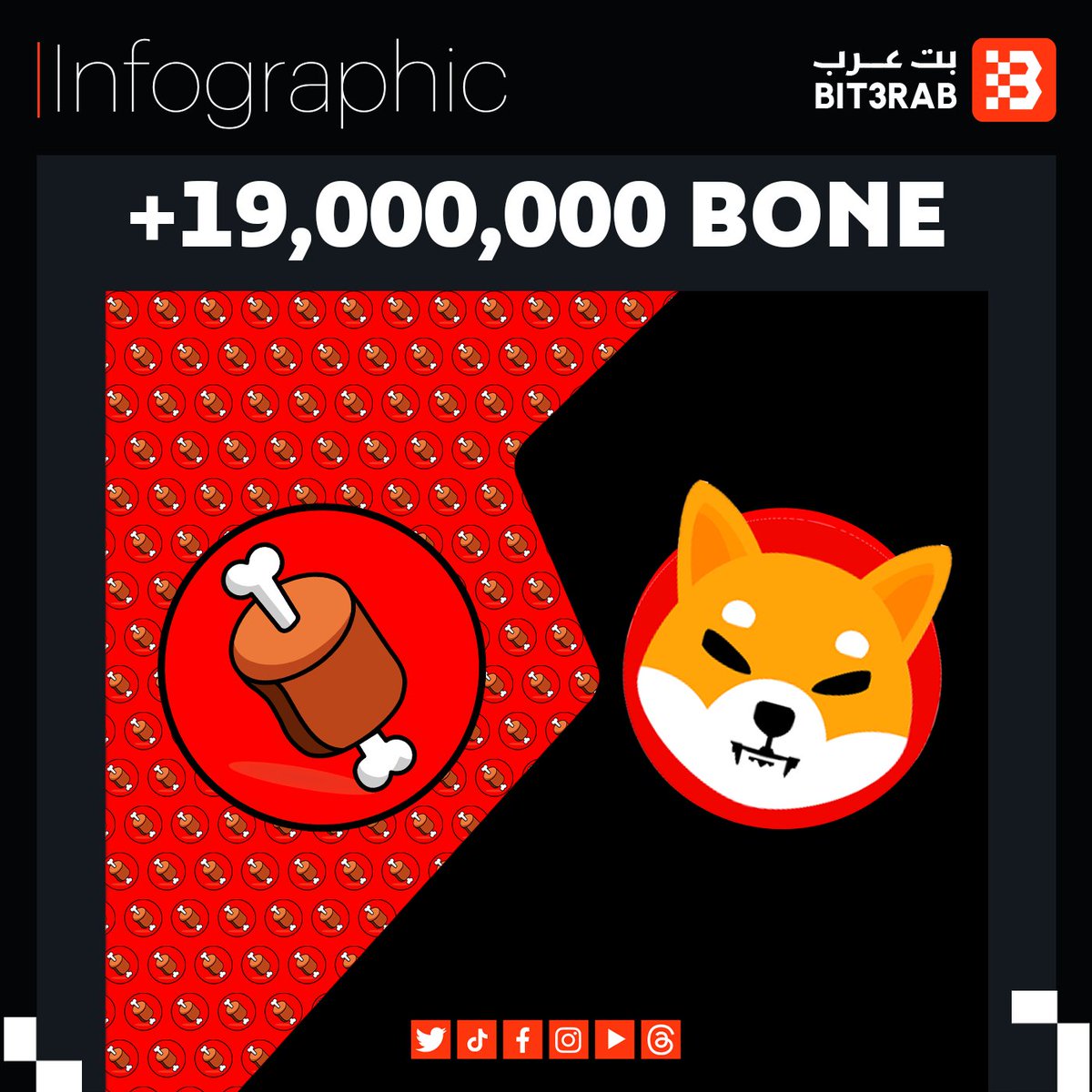إجمالي عملات $BONE المرهونة على شبكة #Shibarium يتجاوز 19,000,000 !
#بت_عرب