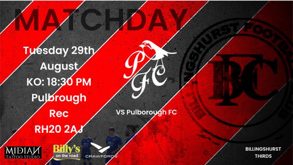 Billingshurst FC (@billingshurstfc) on Twitter photo It’s a final pre-season game for <a href="/Billingshurstfc/">Billingshurst FC</a> 3rds as we travel to <a href="/PulboroughFC/">Pulborough FC</a> on Tuesday It’s a final pre-season game for <a href="/Billingshurstfc/">Billingshurst FC</a> 3rds as we travel to <a href="/PulboroughFC/">Pulborough FC</a> on Tuesday