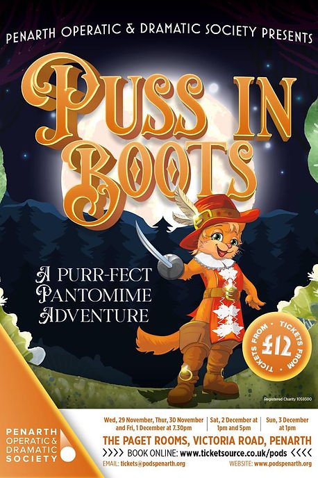 PODSPENARTH's tweet photo. 📢 BIG ANNOUNCEMENT 📢

details are now out for the director's pitch and auditions for our 2023 Pantomime PUSS IN BOOTS . 

PITCH with be on September 7th and AUDITIONS on the 10th . Book your audition slot now. 

https://t.co/oiSgEFm8gF https://t.co/ttEOY099z3