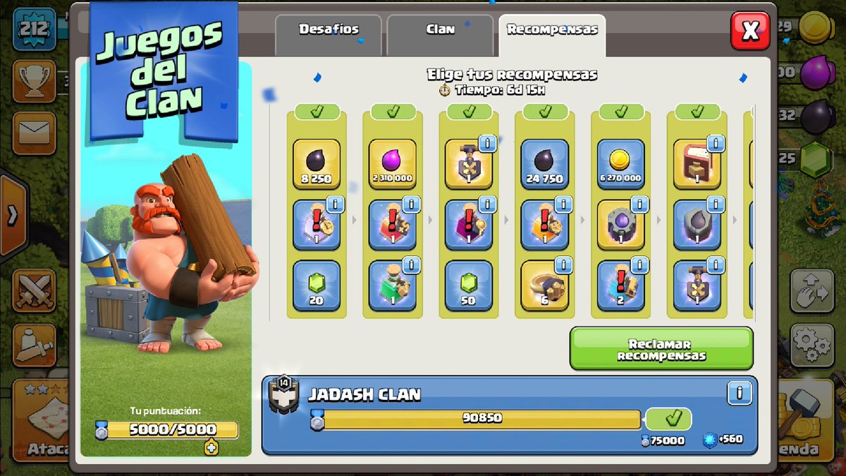 MakarenkoGM's tweet photo. Estas son las recompensas que me dejó los juegos del clan - Agosto 2023.
#ClashOfClans #Recompensas #ClasOn https://t.co/0aRdgj6wdf