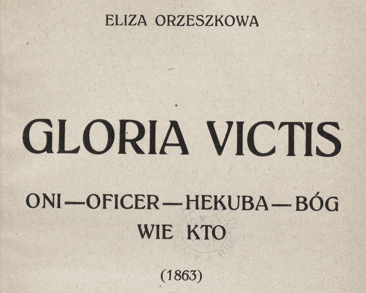 bn_org_pl's tweet photo. Gloria Victis, Eliza Orzeszkowa, Wilno 1910
#Patrimonium #Polona
https://t.co/PhIr85t3PE https://t.co/QhBkT9Hx54