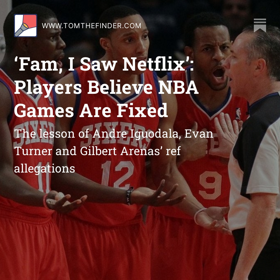 Tom Haberstroh on X: Fam, I saw Netflix. NBA players haven't forgotten  about Tim Donaghy, and still believe that referees fix games to help the  NBA's business. True or not, that's a