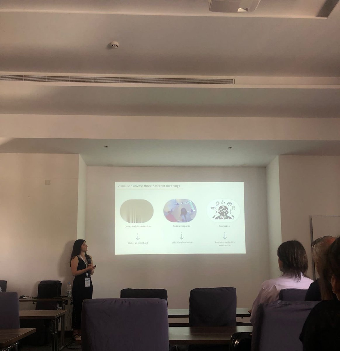 CUDL are at #ecvp2023! 

Our PhD student <a href="/aliceprice__/">Alice Price</a> presented this morning on our recent work finding that there are four, highly replicable factors of visual hypersensitivity which can be measured using the newly developed Cardiff Hypersensitivity Scale (CHYPS)