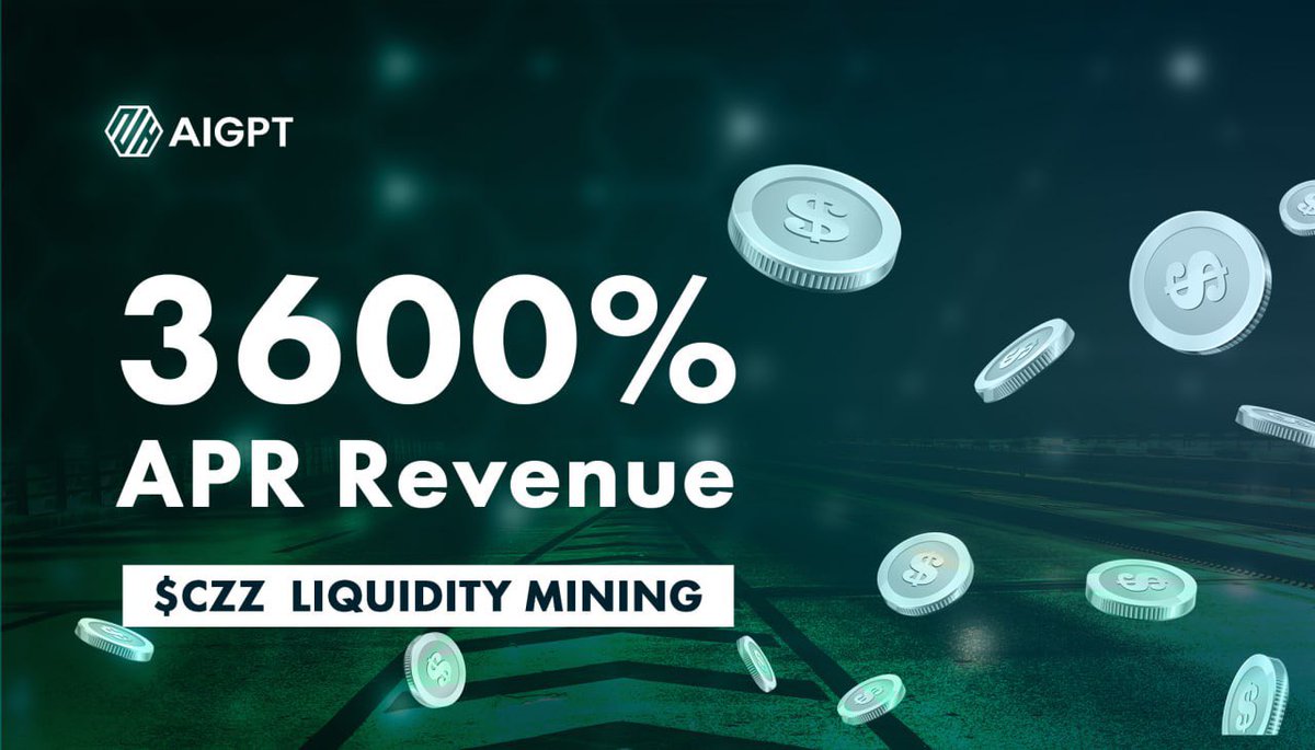 michyexe's tweet image. 🔥 @AIGPT_Official 🔥

Dive into the world of decentralized finance with $CZZ Liquidity Mining! 

Earn rewards💰  at an astonishing 3600% APR! 🚀 

Don't miss out on this opportunity to maximize your revenue. 

#DeFi #LiquidityMining #Crypto