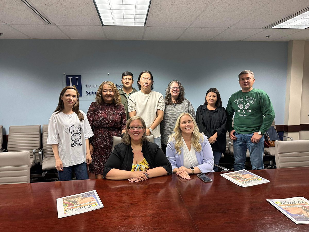 Today we hosted a group of journalists and media professionals from Kyrgyzstan, Kazakhstan, Turkmenistan, and Tajikistan. Global Ties Akron brought them by to discuss all things propaganda, media literacy and modern journalism.