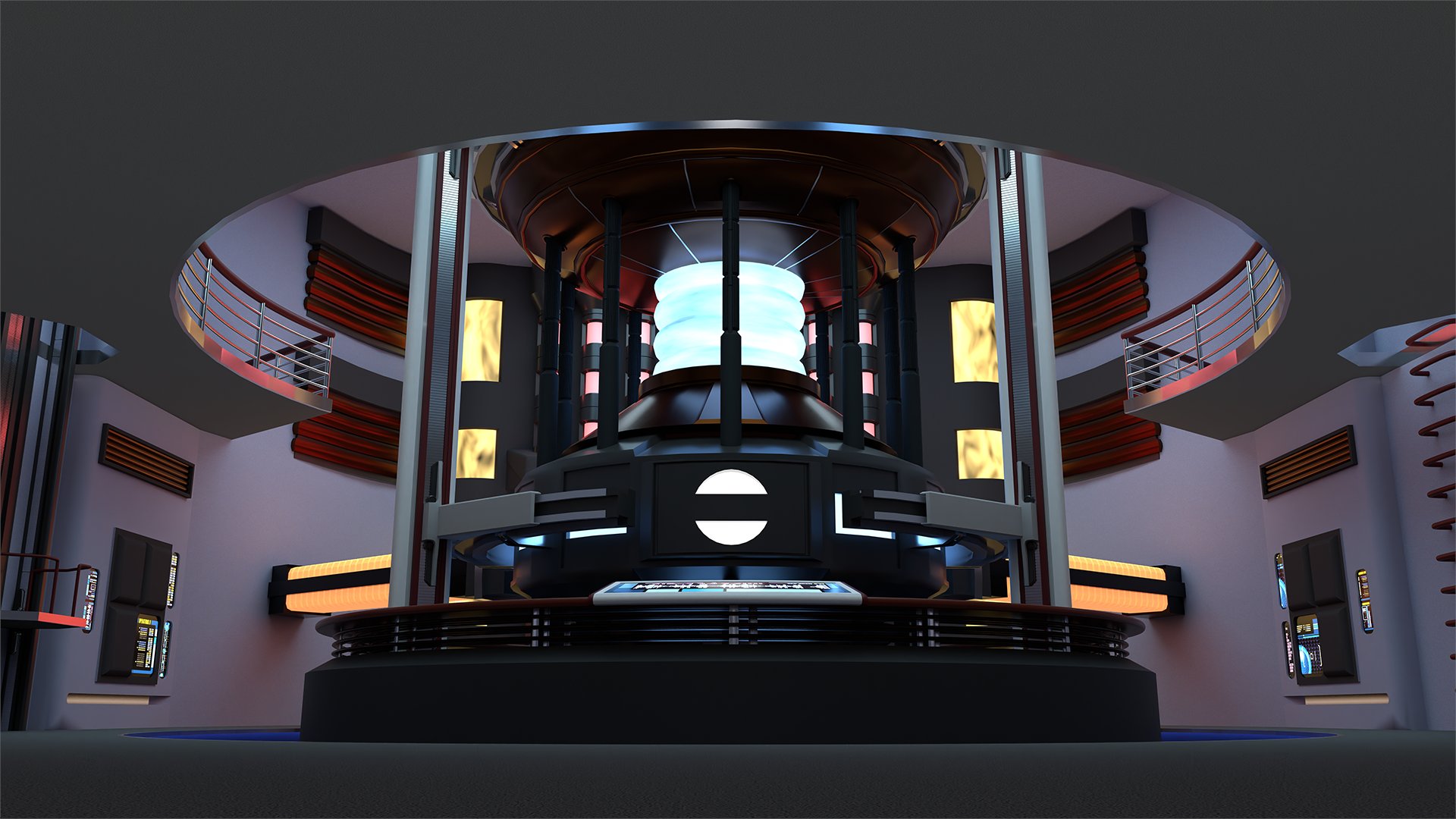 The Stellar Cartographer on X: Completed another commission, this one of  some #startrek crew quarters for an RPG group based on their player-run  space station. #startrekadventures #blender3d  / X