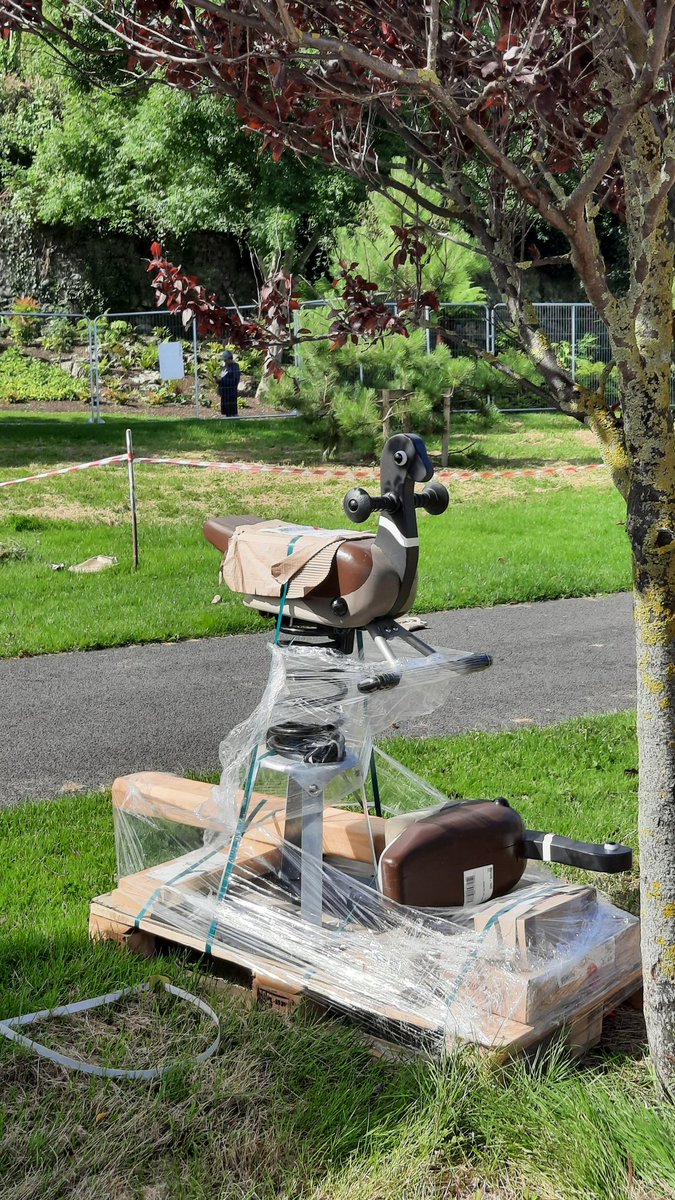 Some construction progress photos from the new Blackrock Park playground. The Brent Goose is looking majestic. The new playground is being woven in amongst existing trees, hedging and park features. #dlrparks <a href="/KOMPANIRELAND/">KOMPAN Ireland</a>