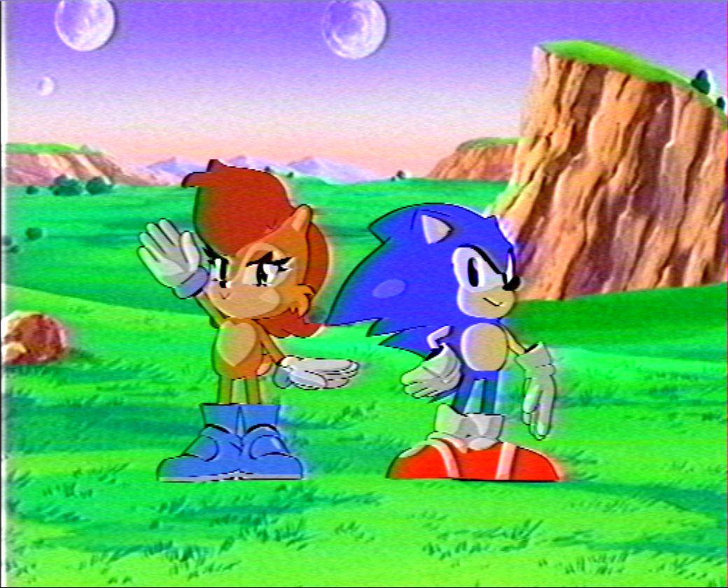 New render test, Now rigged! #SonicTheHedeghog #sallyacorn #videogameart #WIP #animation #b3d #90sanimestyle #anime #VHS #sonicsatam