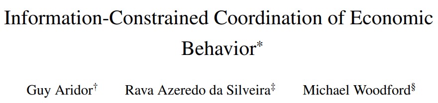 The cognitive process of decision making in a coordination game viewed as a generalized variational autoencoder. With Guy Aridor and Mike Woodford. Preprint at
silveira-lab.com/_files/ugd/29d…
