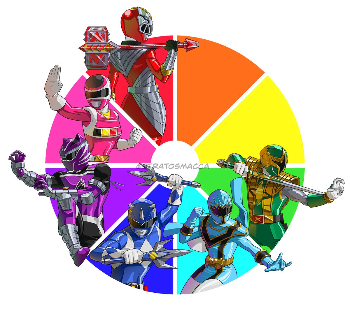 My #PowerRangers Color Wheel challenge... GREEN = Cam! I knew I wanted to draw him from the beginning, tbh. Never drawn any Ninja Storm Rangers and this is one of my fav suit designs! (Also, Happy #PowerRangersDay!!) ⚡️ #PowerMonth #PowerRangers30 #NinjaStorm