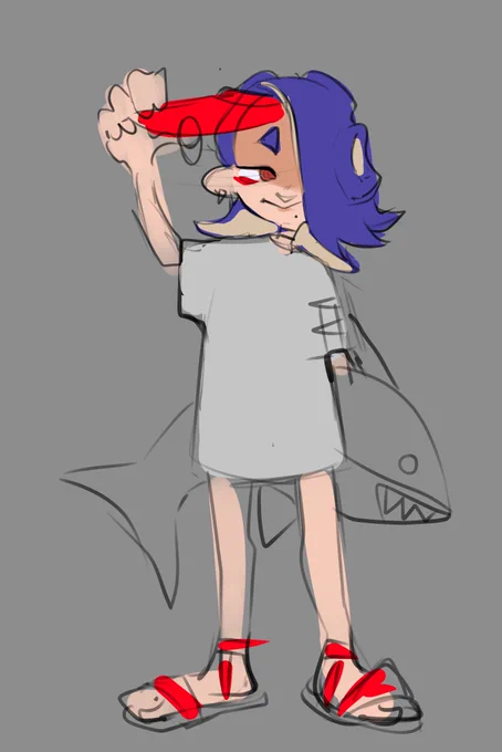 Shiver warm up sketch