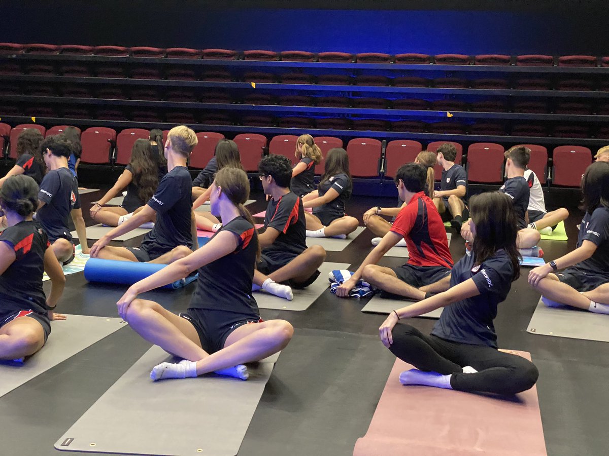 DCol_SixthForm's tweet image. Year 12 Induction Day! Our new Year 12 students learning yoga techniques to help them cope with the stresses of Sixth Form and A-levels…