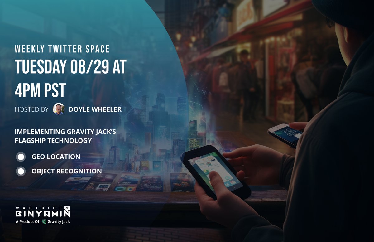 GravityJack's tweet photo. Join us this Tuesday at 4PM PST as our leadership at Gravity Jack discuss how they intend to use their flagship technology in their upcoming game @TheWarTribe 

Hosted by the amazing @DoyleWheeler, we look forward to chatting with you all and hearing your questions! https://t.co/yhzkptHZpt