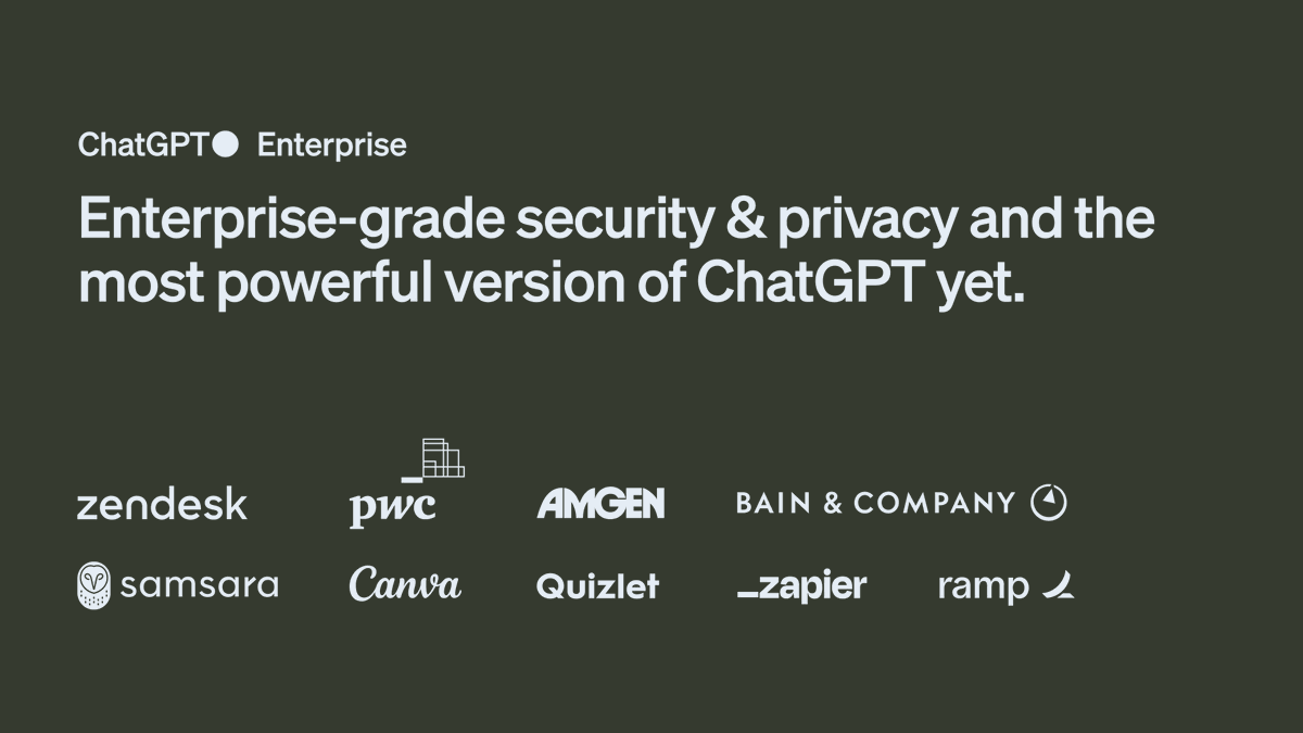 Introducing ChatGPT Enterprise: enterprise-grade security, unlimited high-speed GPT-4 access, extended context windows, and much more. We’ll be onboarding as many enterprises as possible over the next few weeks. Learn more: openai.com/blog/introduci…