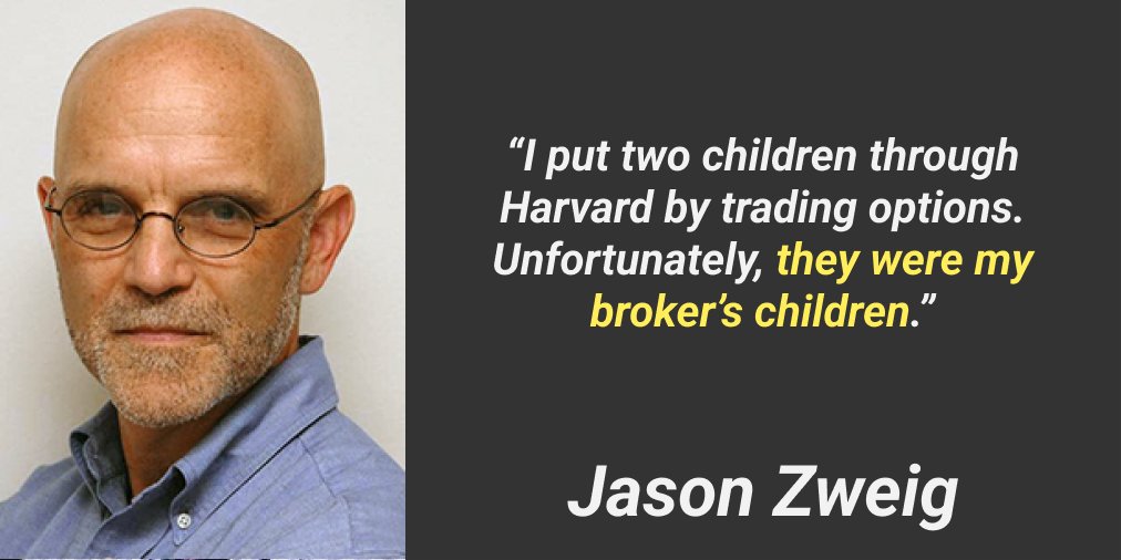 Good quote for all the options traders to ponder: