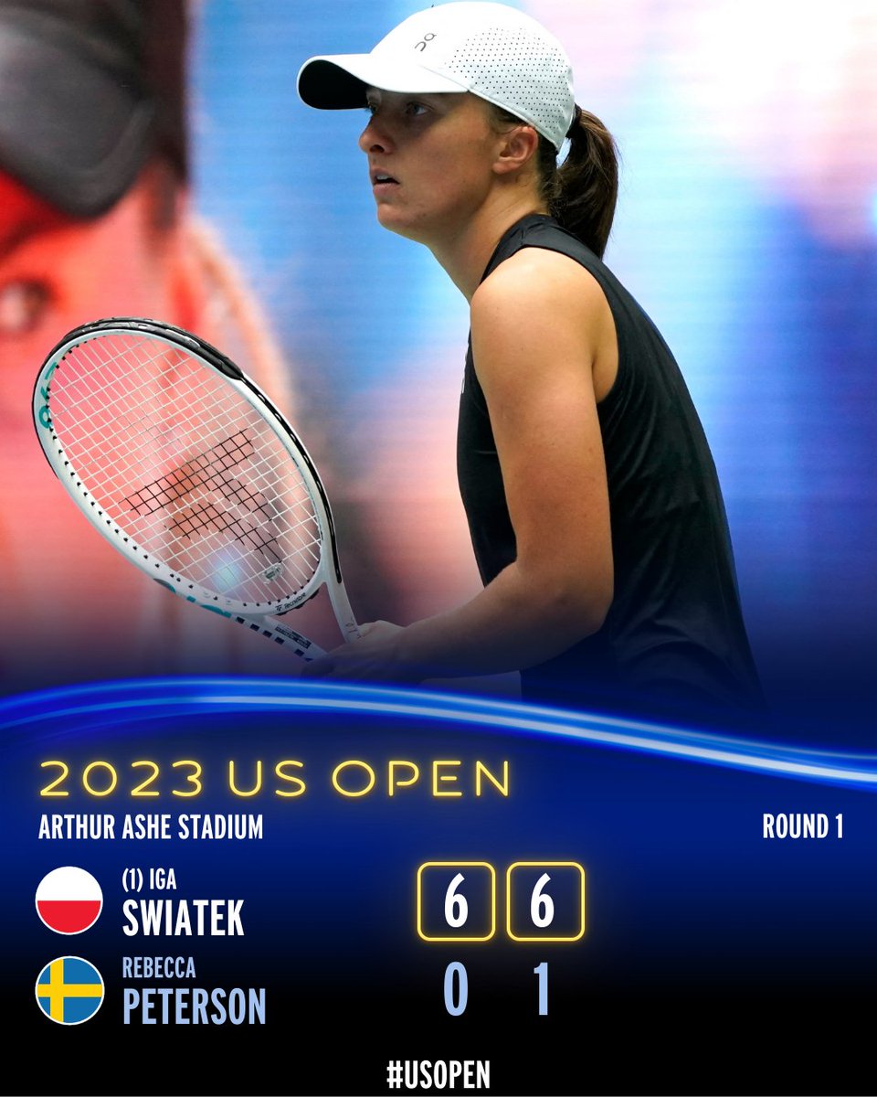 usopen's tweet photo. Iga with ease. 😮‍💨

#USOpen https://t.co/Ir0Js7mrKP