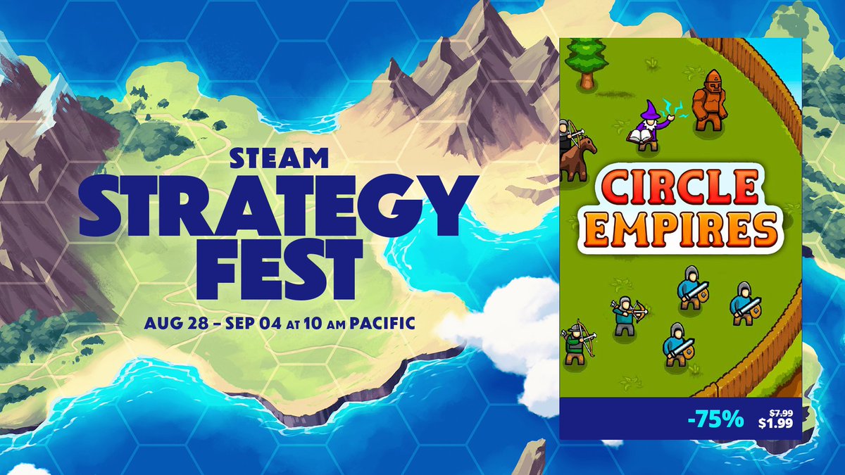 Iceberg_Int's tweet image. 🧩Strategic Deal Alert 🧩

❗You buy our discounted games on the Steam #StrategyFest (up to 90% off btw) 👀

‼️We give you countless hours of challenges and fun 😏

Check out which #games are included via the LINK in the comments below ⤵️