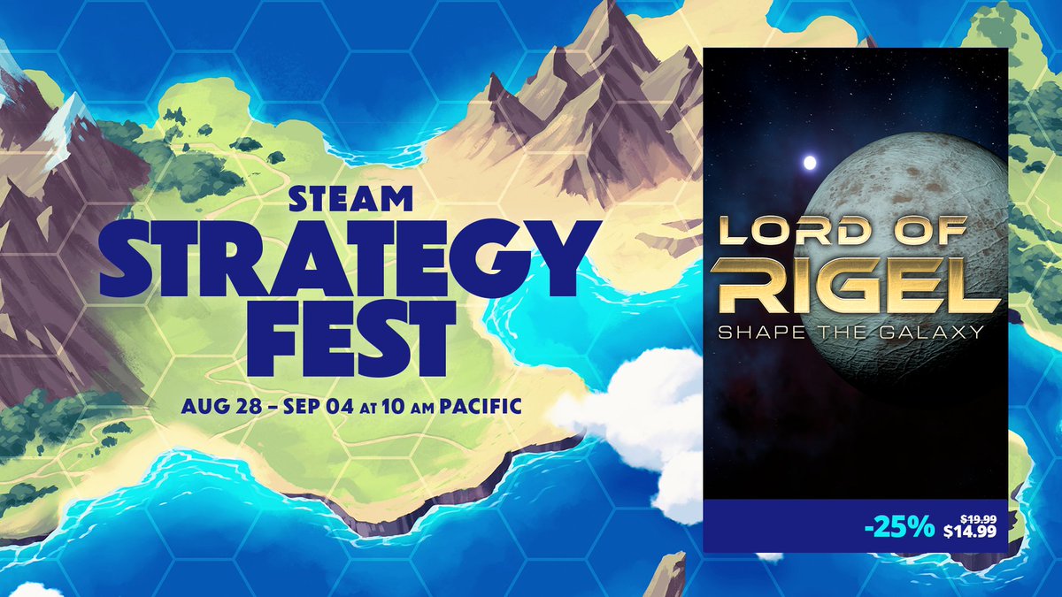 LordofRigel's tweet image. We're excited to announce that Lord of Rigel is part of the #StrategyFest on Steam. 🚀🧩

Check it out now - alongside our latest weekly update.🗞️

Still on the fence? This great news comes with a 25% #discount. 🔥

Check out the LINK below ⤵️