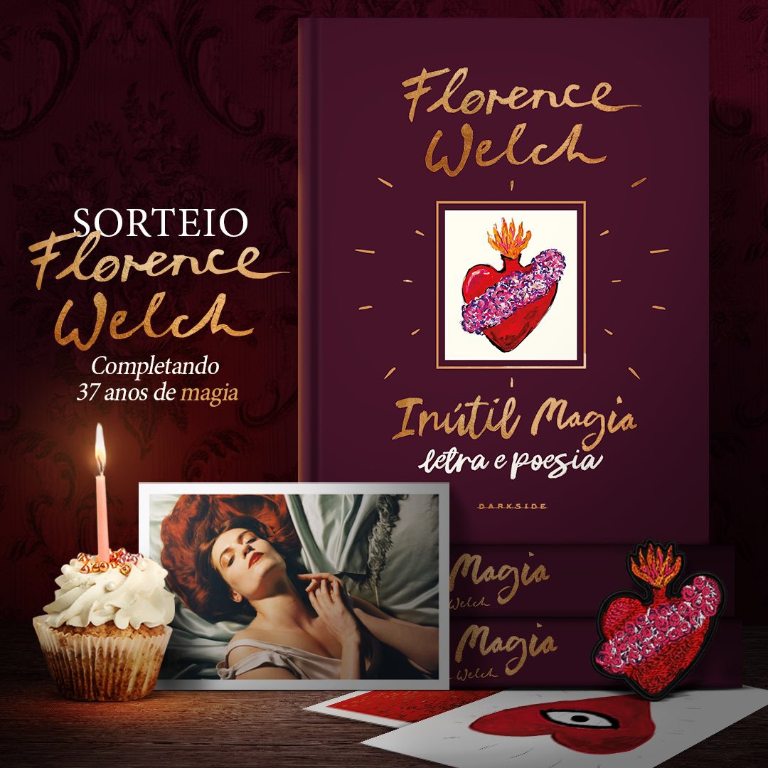 DarkSideBooks's tweet photo. Para comemorar o aniversário da querida Florence Welch, vamos sortear TRÊS cópias de Inútil Magia para o booktwitter 🫀

Regras ✨
• Seguir @DarkSideBooks;
• Comentar #ParabénsFlorence marcando 2 amigos (que ganharão com você);
• Dar RT aqui, sem citar.

Resultado em 30/08 🏆 https://t.co/WRk2ht4QMo