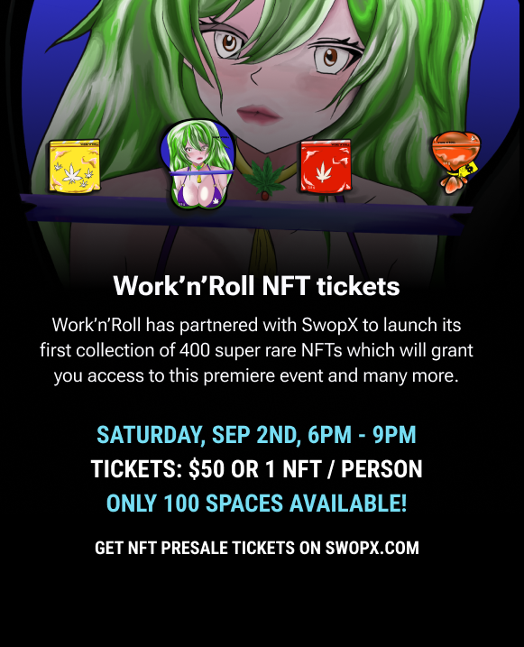 SwopX3's tweet photo. SwopX presents Work'n'Roll's bone-breaking NFT launch! Pre-sale NFTs will be going up soon on https://t.co/waajMuxWKS! 

#summer2023 #artistsoninstagram #sothebys #christies #wcc #harlem #bronx #brooklyn #queens https://t.co/PEcYFgn7bM