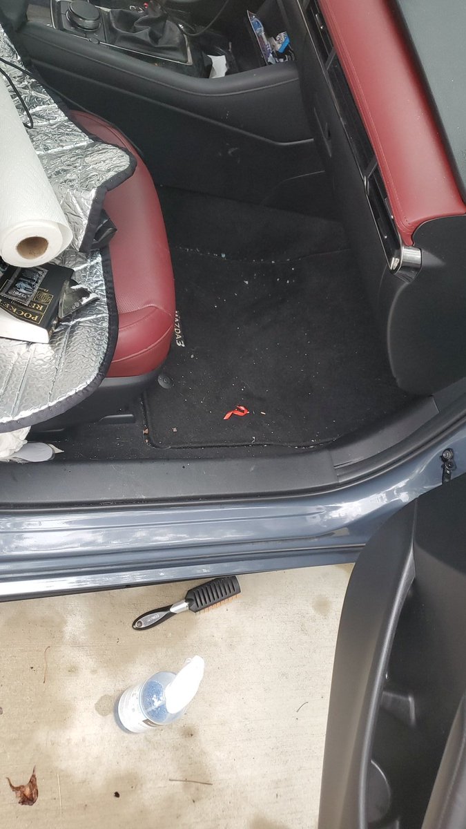 To the people in pa who throw a pepsi in my car from road rage my car is cleaner now the before you even threw it in