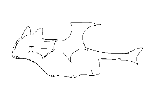 a dragon i drew last night