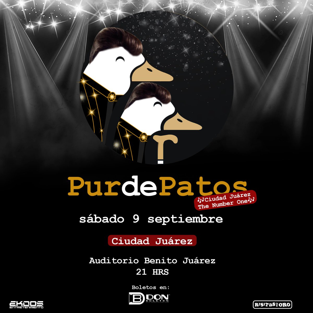 TeAmoTioRober's tweet photo. Banda #Chihuahua #CiudadJuarez nos vemos 8 y 9 de Sep con "Pur de patos".

🔴 Programas grabados en vivo.

📆 8 Sep
🦆🦆 "Chihuahueño"
➡️Teatro de la Ciudad
🎟️
https://t.co/CsYY2S31bU

📆9 Sep
🦆🦆"Ciudad Juárez The Number One"
➡️Auditorio Benito Juárez
🎟️
https://t.co/a77Y7rY3do https://t.co/oLJpJcv8lC
