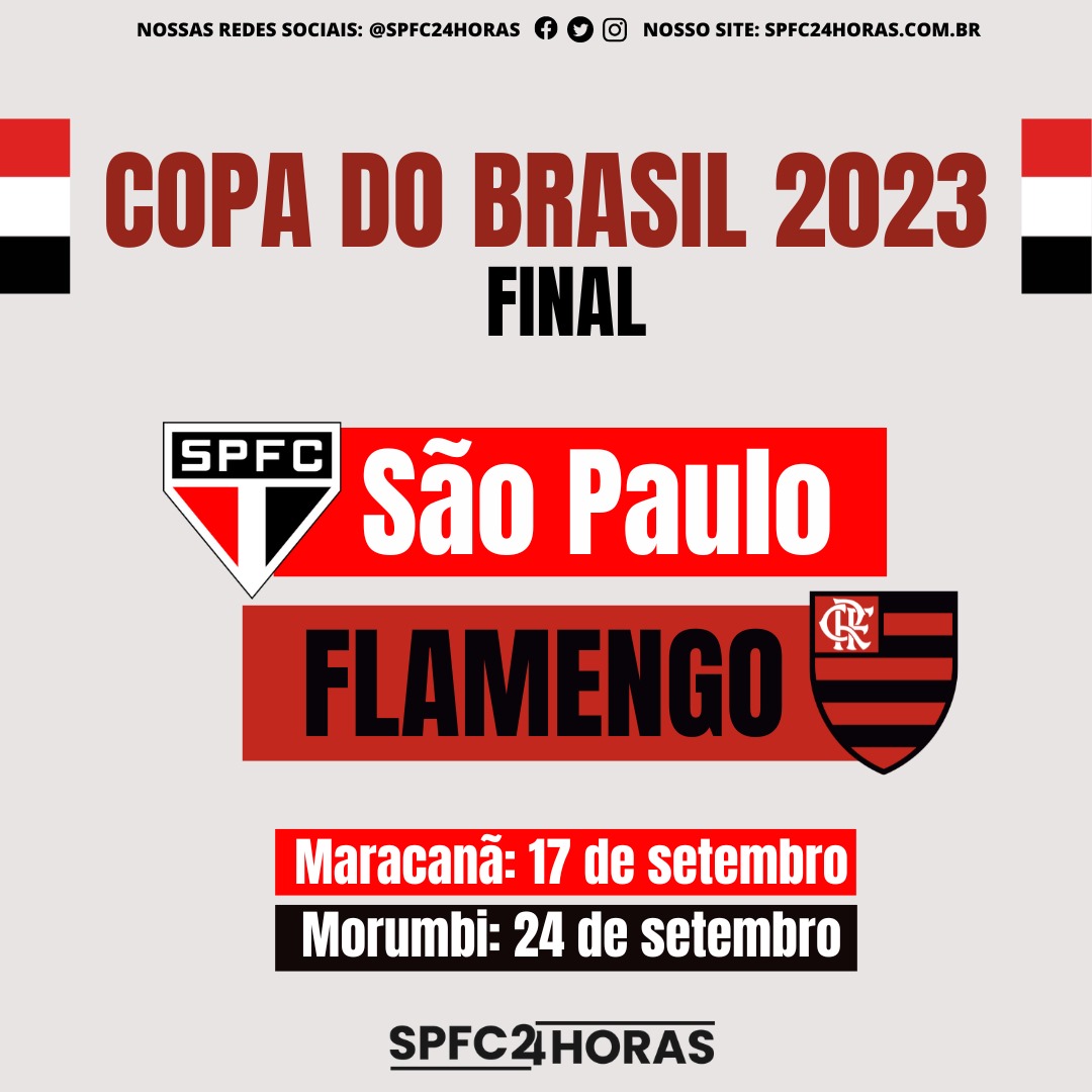 Resultado do sorteio: final da Copa do Brasil 2023 será no Morumbi