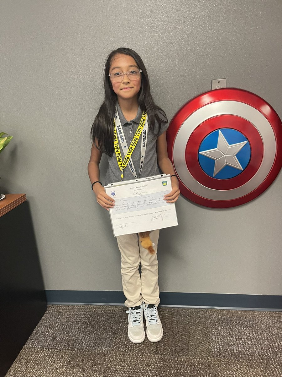 Positive behavior referrals are still rocking the Lair … Arabella is one of the kindest kiddos you will find at the Lair and currently she is our top 3rd grade reader! #TEAM is #GOODER ⛳️