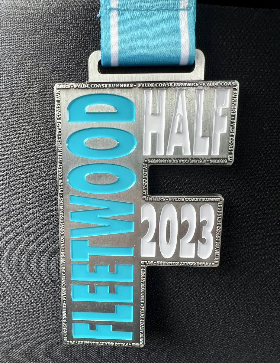 mickhughes75's tweet photo. Yesterday’s  fab finishers medal at Fleetwood Half Marathon 🏅#medalmonday #runr #fyldecoastrunners #fleetwoodhalf #trawdenac #teamtac https://t.co/Hjf8ttvV6B