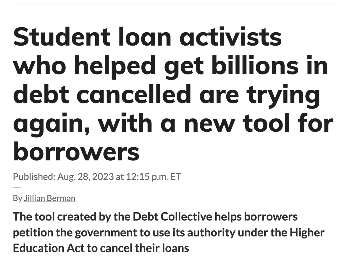 StrikeDebt's tweet photo. NEW STUDENT DEBT RELEASE TOOL 🚨

Complete here: https://t.co/83F5fZjjRC https://t.co/QlxWKOlZwW