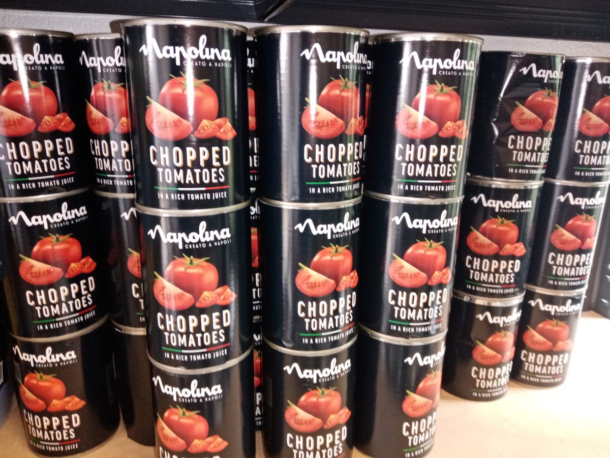 #gransunrotary. Monthly delivery of food items to Grantham Passage. Passage Kitchen never stops. Full house this morning for breakfast. 70 cans chopped tomatoes delivered as ordered!