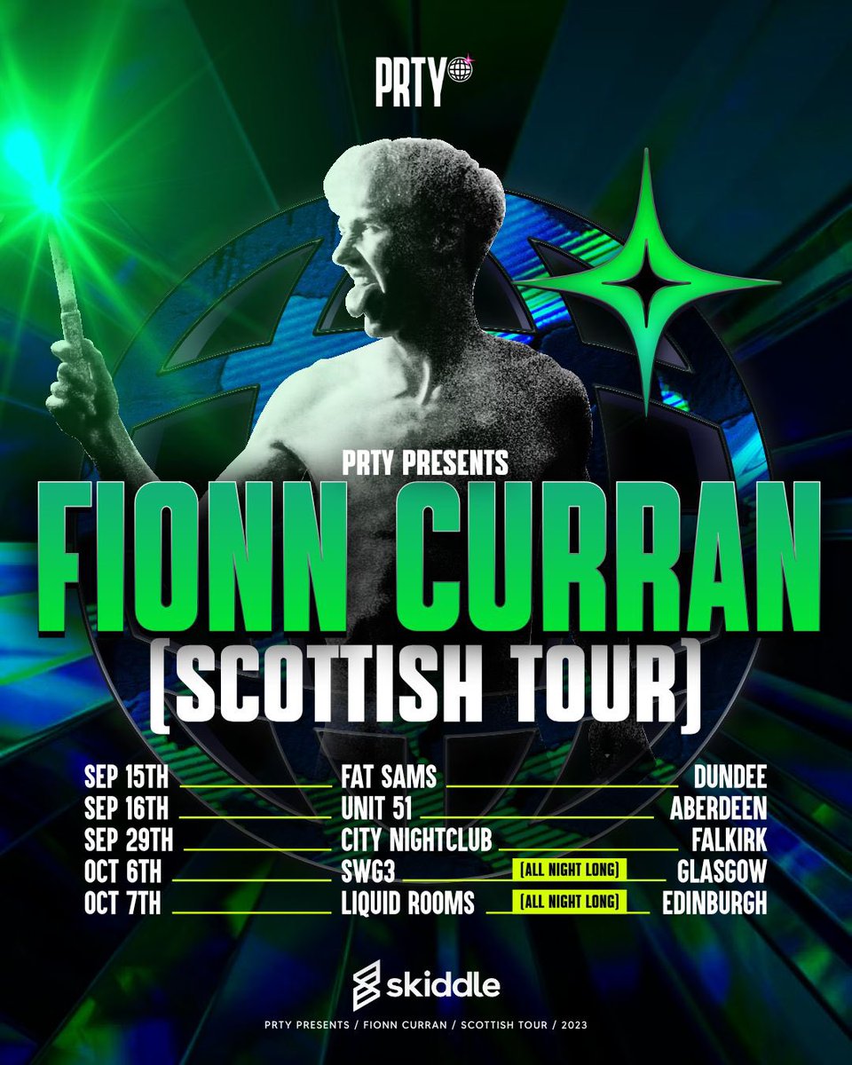 FIONN CURRAN SCOTTISH TOUR 🤩

Tickets live Friday - skiddle.com/g/prty-fionn-c…