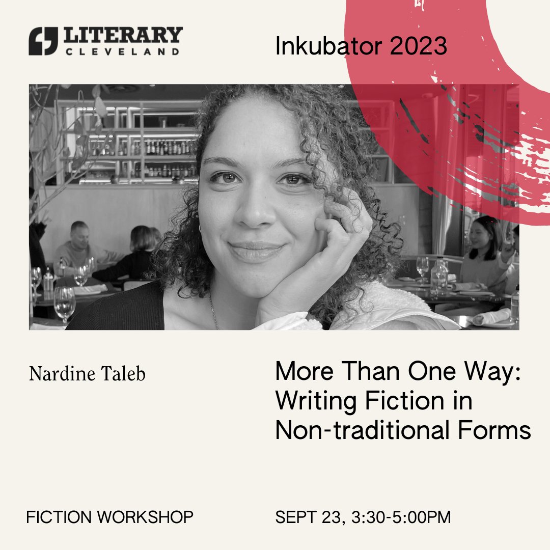 litcleveland's tweet photo. Saturday, Sep 23: @GordonSquareRev editor @nardineta explores non-traditional story forms in fiction. #CleInk23

Register for free https://t.co/cPCX8B4brJ https://t.co/lx8zyUu0Ct