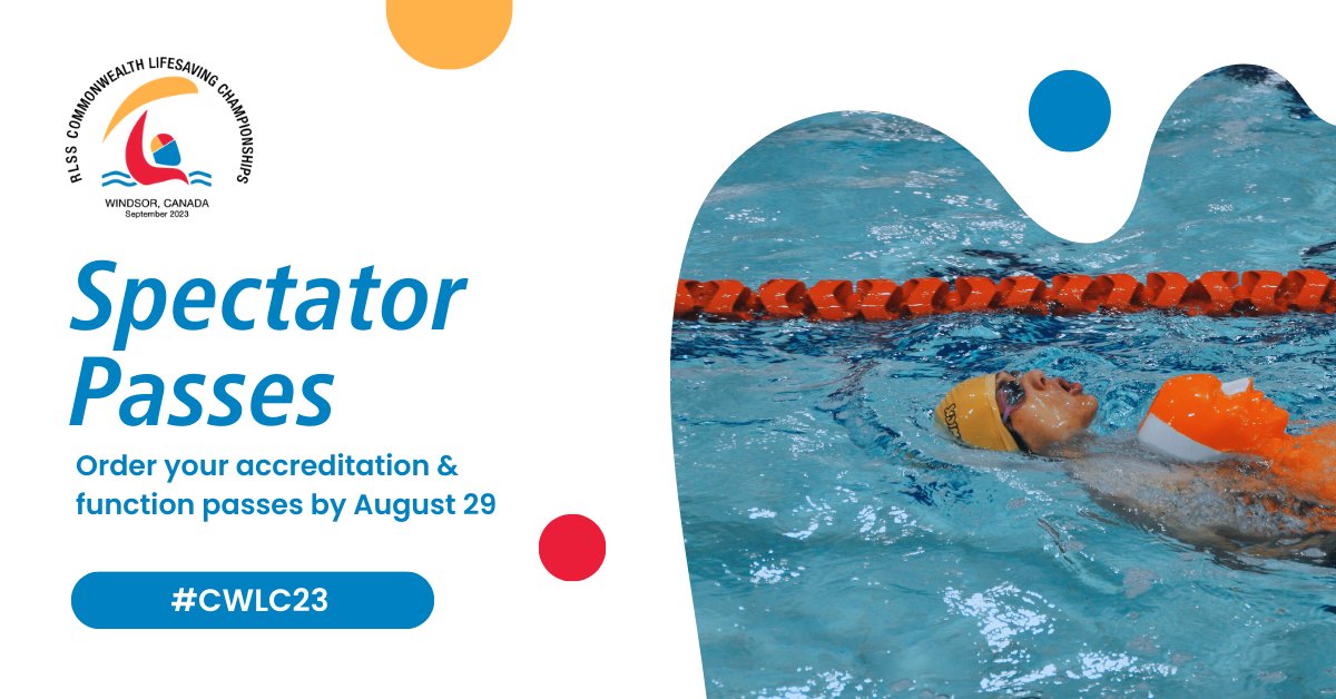 LifesavingON's tweet photo. If you're planning on joining the excitement at the upcoming RLSS Commonwealth Lifesaving Championships, grab your passes by tomorrow, August 29: https://t.co/7Rfnxf7Mb3 | #CWLC23 https://t.co/GEXVKQPNUB