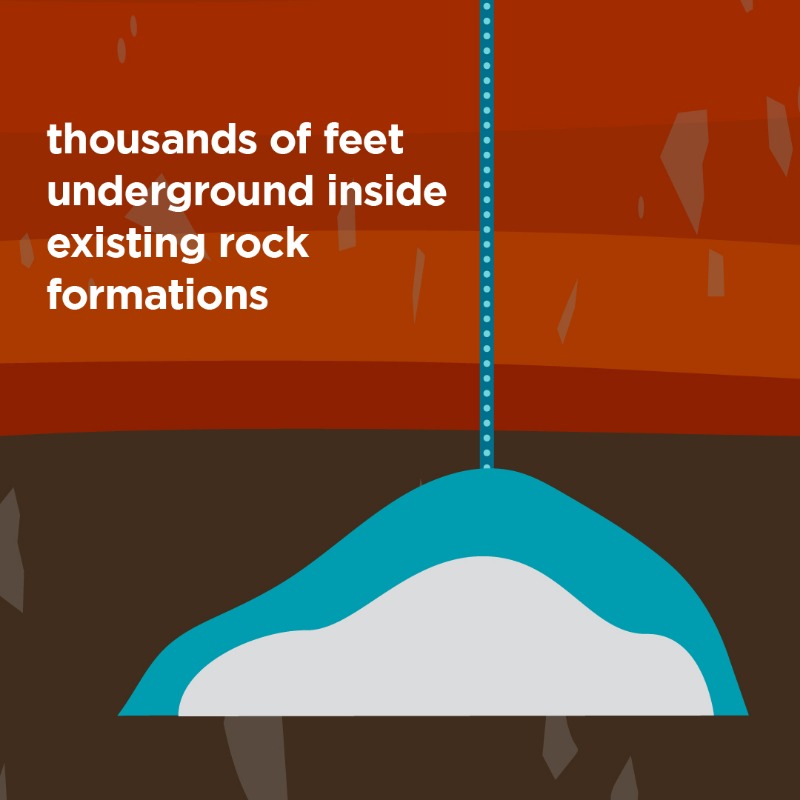 Chevron's tweet photo. We carefully select our carbon storage sites. Kern County is a prime location👌 because of its impermeable caprock seal 🪨