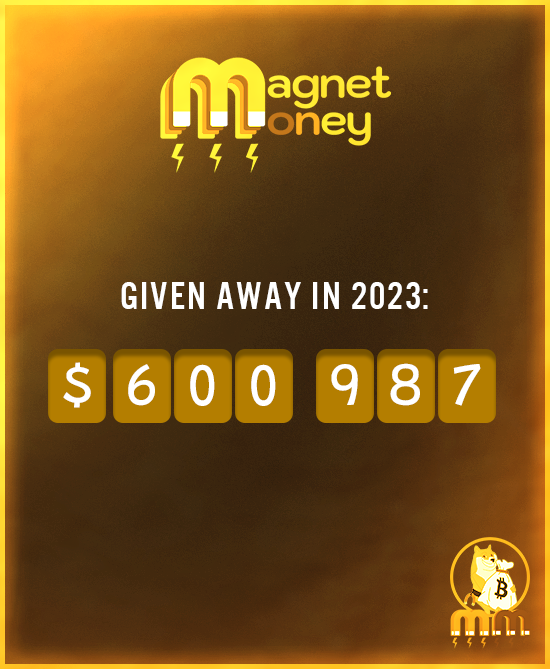 RookieXBT 🧲 (@rookiexbt) on Twitter photo We have officially surpassed $600,000 given away in 2023!
Now I just hope <a href="/buyerofponzi/">Ponzi Trader</a> doesn't throw me out Bitboy style..
<a href="/magnetmoneyshow/">Magnet Money 🧲💰</a> We have officially surpassed $600,000 given away in 2023!
Now I just hope <a href="/buyerofponzi/">Ponzi Trader</a> doesn't throw me out Bitboy style..
<a href="/magnetmoneyshow/">Magnet Money 🧲💰</a>
