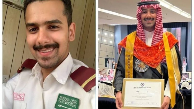 First1Saudi's tweet photo. ثامر بن صالح الخميس يحقق طموحه من حارس أمن إلى مهندس حاصل على درجة الماجستير في تخصص الربوتات والأنظمة الذكية.👏🏻🇸🇦👌 https://t.co/qKHEAKDJ9D