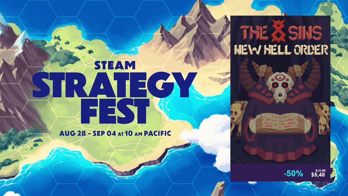 omegan_s's tweet image. The 8 Sins is now on sale as part of #StrategyFest!

😈 Choose Sin as a playable nation
💀 Create army,
👹 Gain experience so monsters can grow!

store.steampowered.com/app/1753730/Th…

 #indiedev #indiegames #turnbased #Steam #pixel
