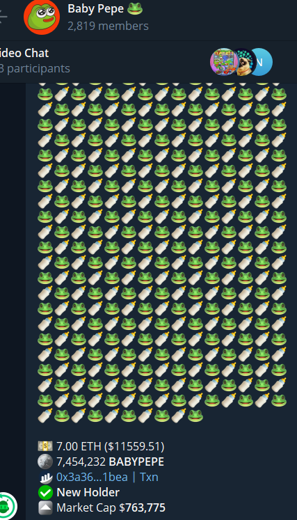 🟢🟢🟢Big chad loading #BABYPEPE. He knew something is coming. Don't fade anon #PEPE $PEPE.