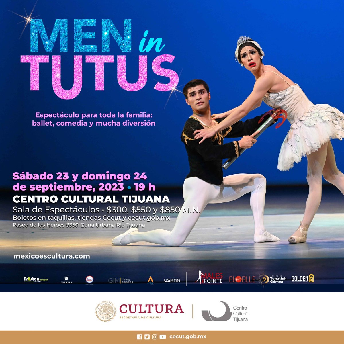 _MenuTeatral's tweet photo. La gira de #MenInTutus no ha terminado y seguirá en Tijuana 23 y 24 de septiembre.
Oportunidad ÚNICA para disfrutar de este divertido y magnífico espectáculo 🩰 https://t.co/yZKd4xdI3e
