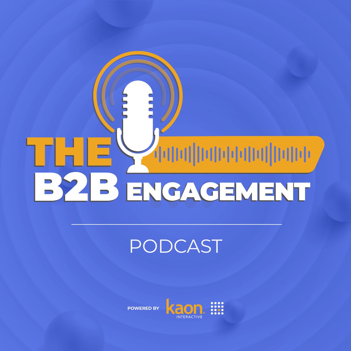🎙 Exciting News! Introducing "The B2B Engagement Podcast" by Kaon Interactive 🎙
Join us in exploring challenges and solutions in the IT, life sciences, and manufacturing sectors. Subscribe today! ▶ kaon.com/press/kaon-int…
#theB2BEngagementPod #CustomerExperience