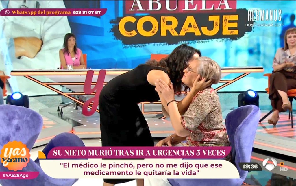 joseerv1410's tweet image. Rebeca Haro se rompe en #YAS28Ago tras el testimonio de una abuela por el fallecimiento de su nieto. 😭

Historia muy emocionante y triste. Ojalá se haga justicia. Ánimo. 💪💪